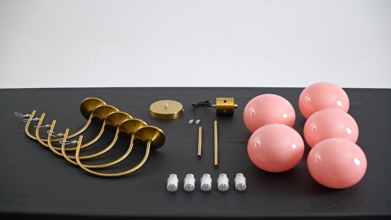 Marshmallow Chandelier installation video