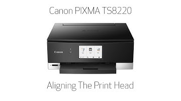 Canon PIXMA TS8220 -- Aligning The Print Head