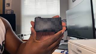 REVIEW  LOUIS VUITTON POCHETTE CLE KEY POUCH DAMIER GRAPHITE 