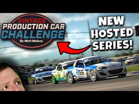 iRacing HOSTED series - Vintage Production Car Challenge with stat tracking!