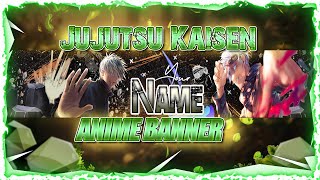 Free Anime Jujutsu Kaisen YouTube Banner | Template | Free Download