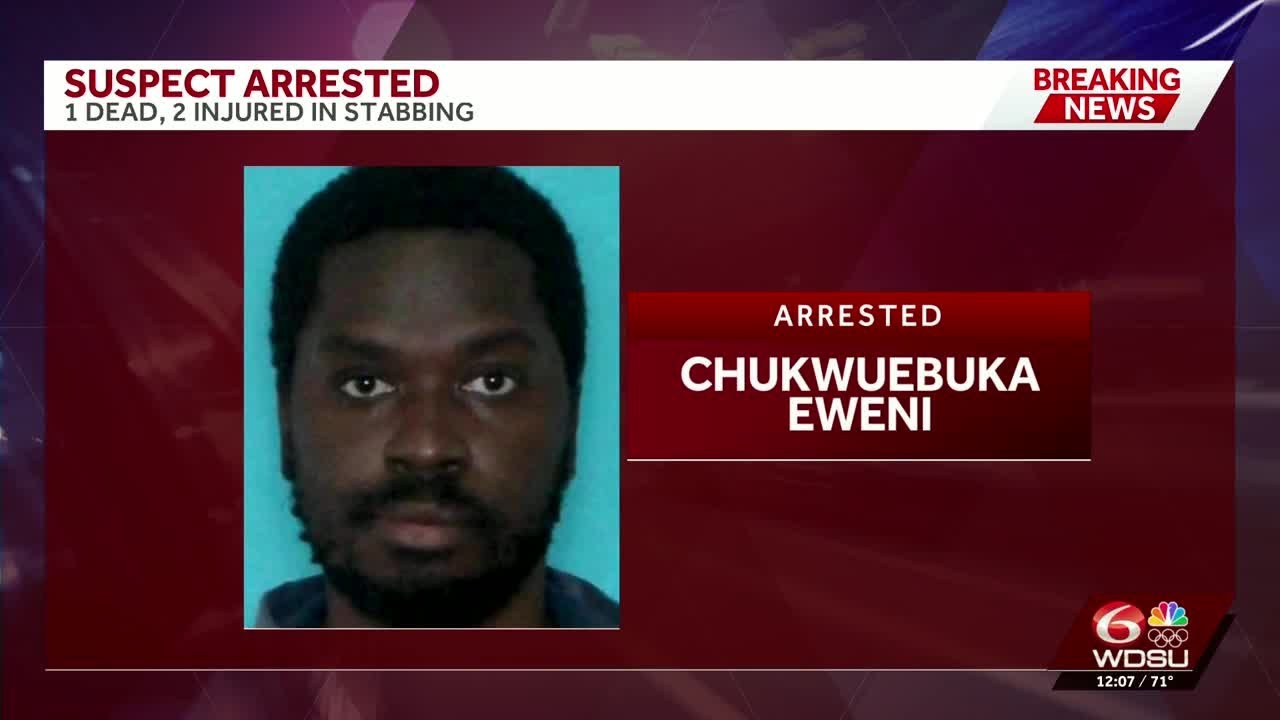 New Orleans stabbing suspect arrested in Jefferson Parish - YouTube