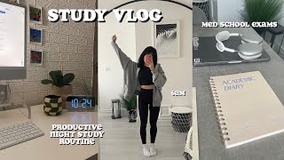 STUDY VLOG✨| PRODUCTIVE day in my life CRAMMING for exams ✨ Ad