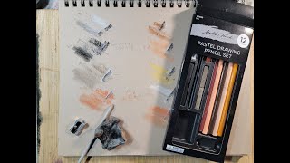 637) Art Supplies Initial Look: Hobby Lobby Master Touch Pastel Set and Toned recycled Paper