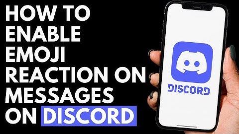 How To Enable Emoji Reaction on Messages on Discord | Discord Tutorial