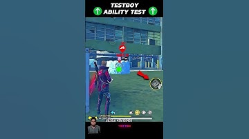 TestBoy Character Ability Test Advance Server Character Ability Test #shorts #freefire