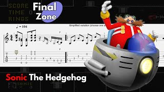 Sonic The Hedgehog - Final Zone Acoustic Guitar Tab