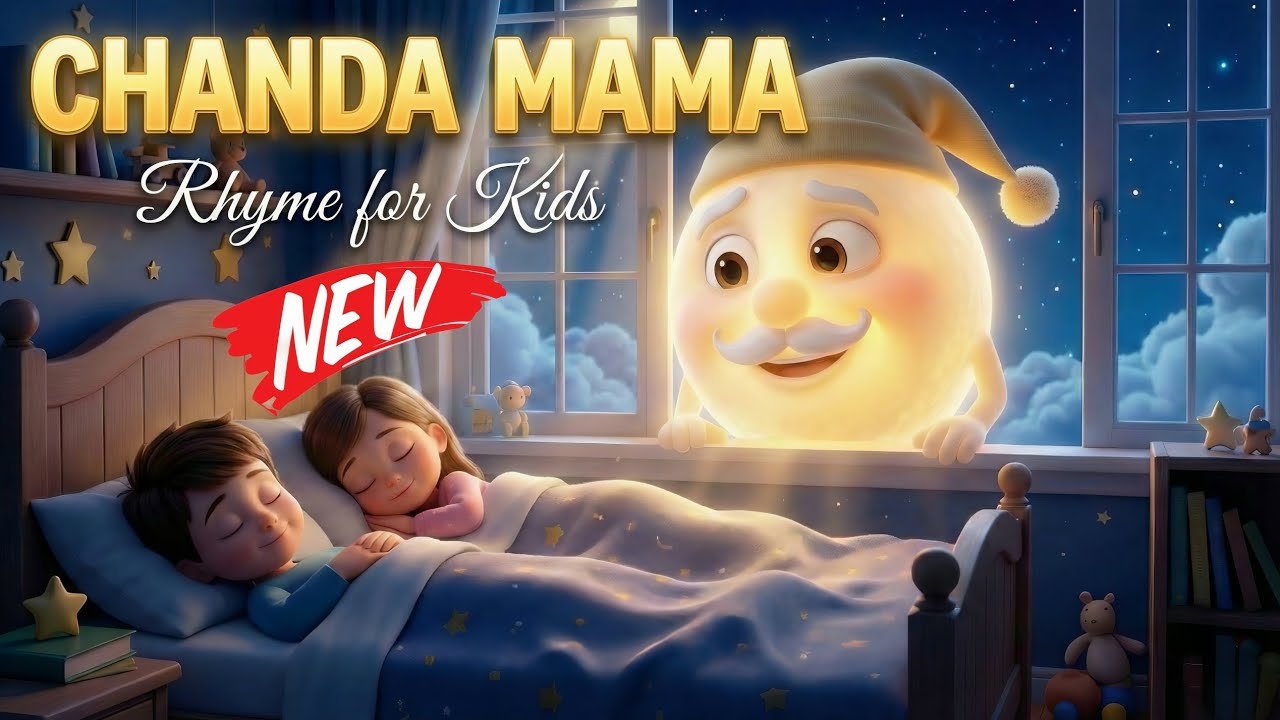 चंदा मामा  | chanda mama dur ke | chanda mama dur ke pue pakaaye dur ke | Kids Song | hindi rhymes