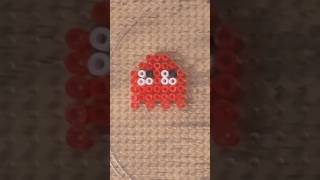 DIY Retro Fuse Bead Easy Craft Ideas Tutorial - Red Pac-Man Ghost!