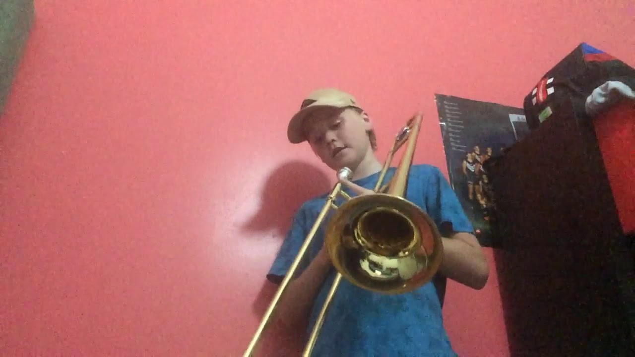 How to play Hot Cross buns on trombone YouTube