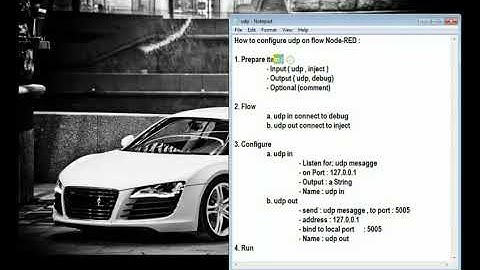 How to create Node-RED UDP tester