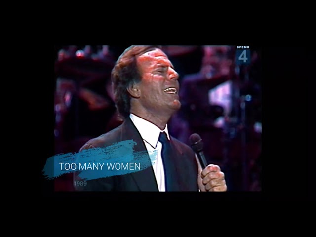 Julio Iglesias too many women. Live 1989