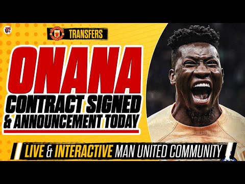 Onana Announcement Day! Contract Signed, Flying to USA! Hojlund Bid Update, Ten Hag Very Confident