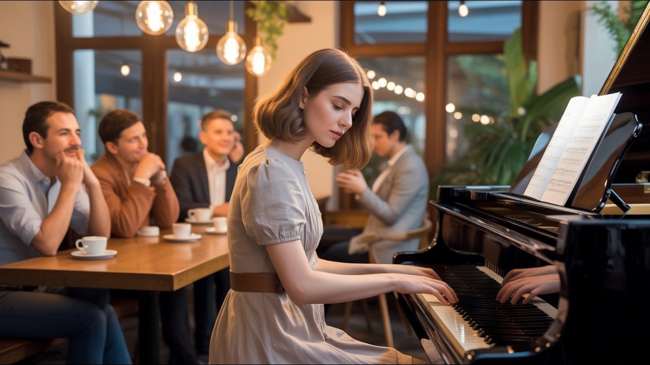 “Play For Us? You?”— They Mocked at the Cafe Waitress… Until Her Piano Stirred Their Souls!