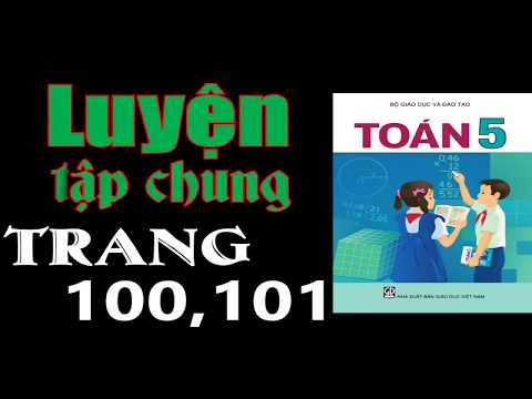 Toán Lớp 5 Trang 100 + 101 - Luyện Tập Chung