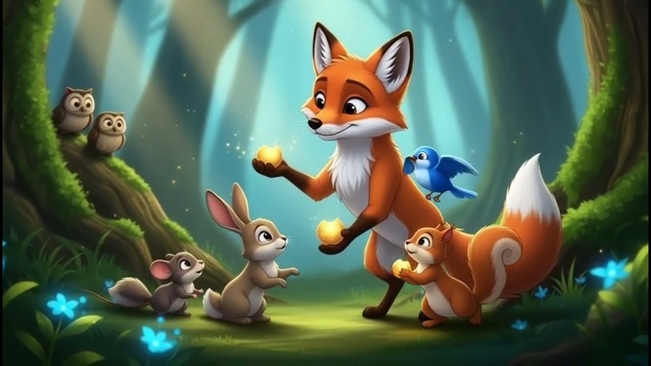 भूतिया जंगल और बहादुर लोमड़ी । Animal Cartoon Story । Cartoon Kahani । Jungle Kotha 