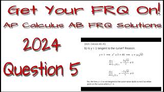 AP Calculus AB - 2024: #5