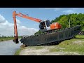 Amfibia Excavator Bergerak & Parking Jeti 🚤