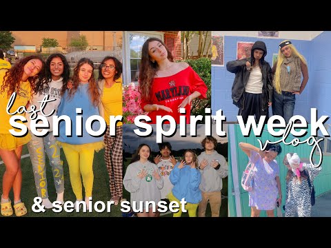 HIGHSCHOOL WEEK IN THE LIFE | last spirit week & senior sunset