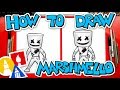 How To Draw Fortnite Marshmello Skin