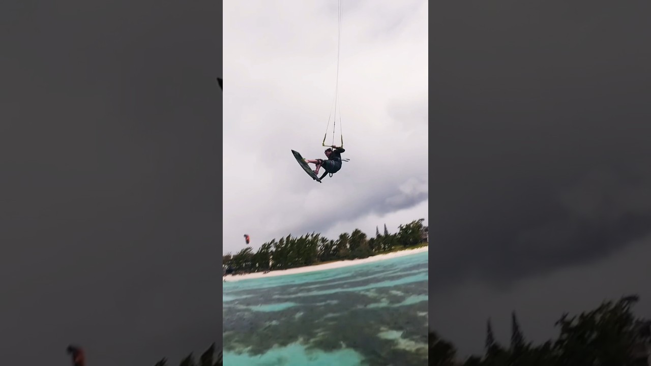 Floating in a dream scape… #courtintheact #kiteboarding #mauritius #paradise #gopro #watersport