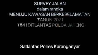Supervisi Blackspot Polres Karanganyar