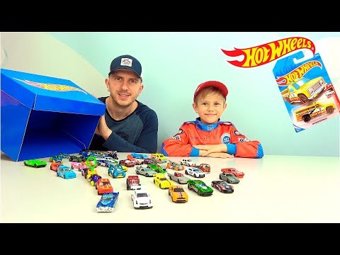 Видео: Hot Wheels БОЛЬШАЯ коллекция новинок 2019 года! Даник и папа принимают вызов!