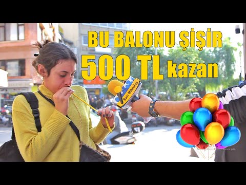 BU BALONU ŞİŞİR 500 TL'Yİ KAP ! - SARI MİKROFON