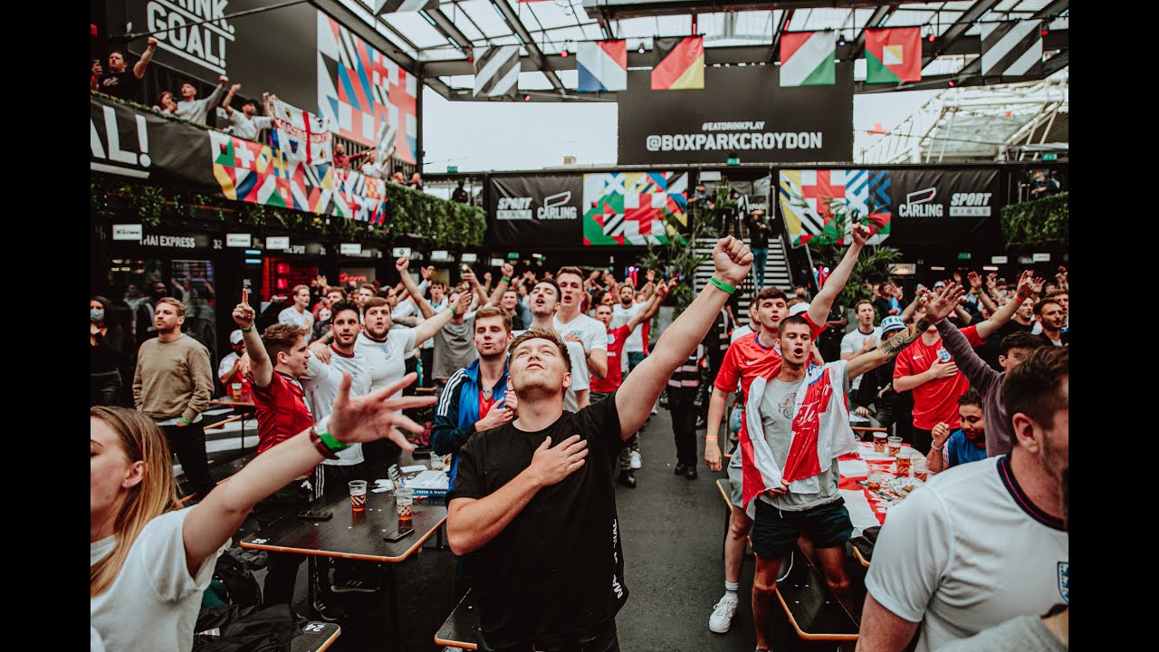 GoPro Goal Reactions: England V Czech Republic at BOXPARK Croydon 