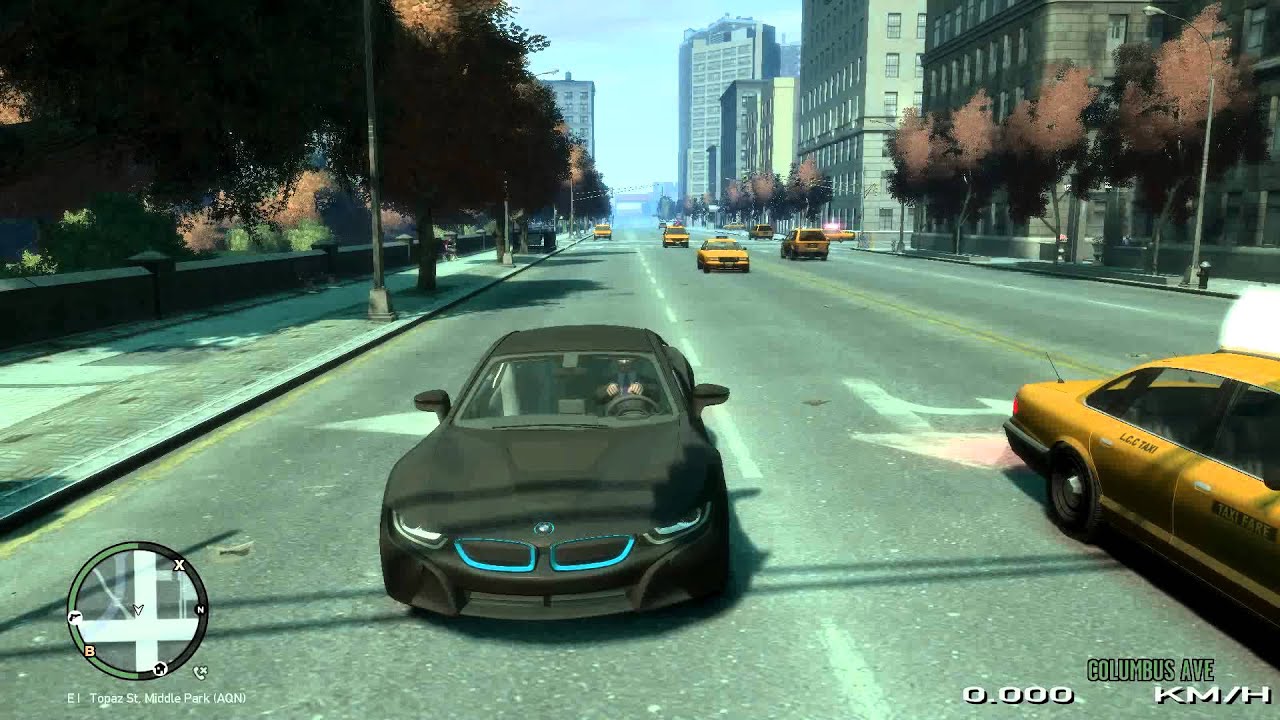 GTA IV Driving Part XIX the new BMW i8 Elektric Car