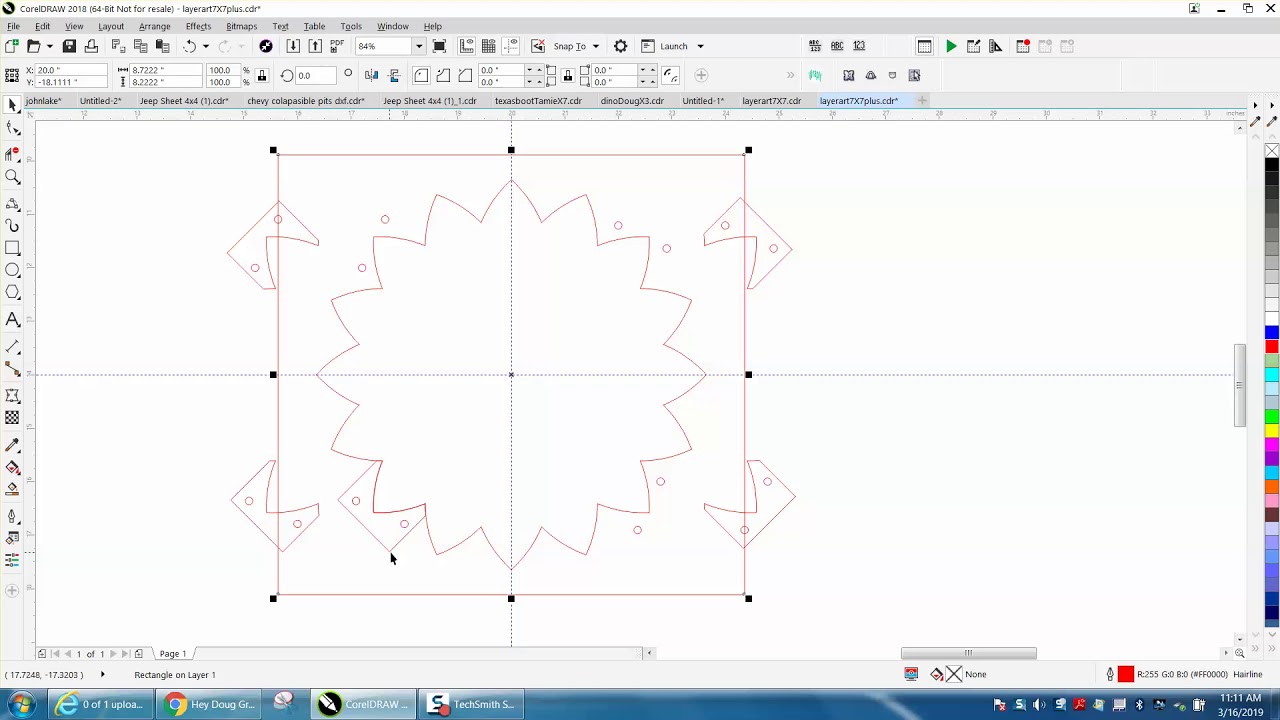 corel draw working