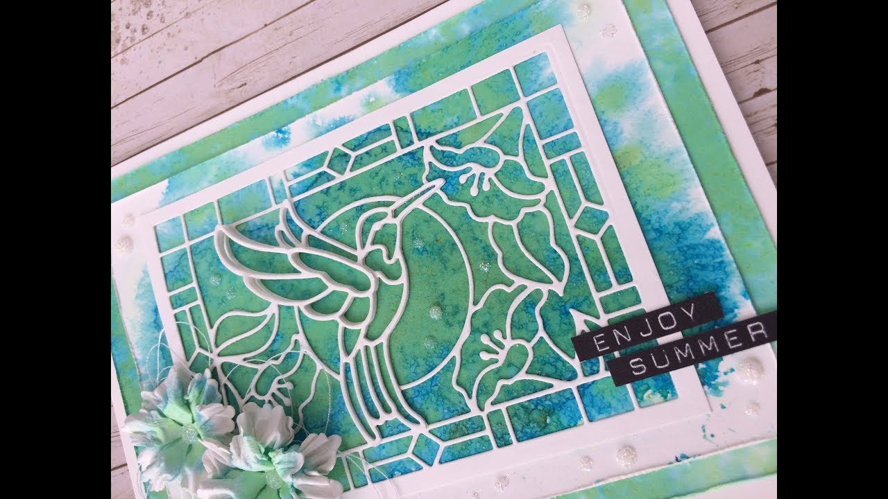 Cosmic Shimmer ink spray mist technique 2