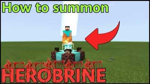 ✔MCPE How to spawn Herobrine with command block