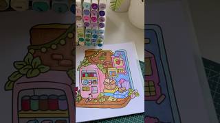 Relaxing coloring page 💖🌈 #Shorts #ColoringBook #ArtReel #Relaxing #Viral