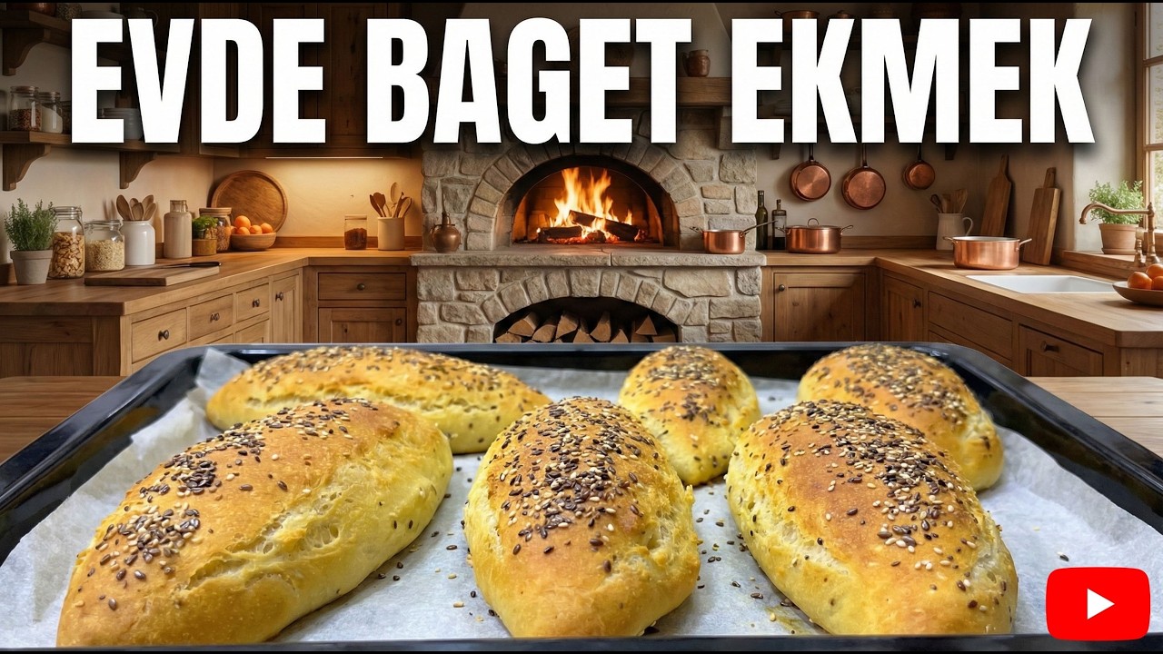 Evde Baget Ekmek Tarifi 🥖 | Evi Mis Gibi Saran Kokusuyla Ekmek Tarifi ✅