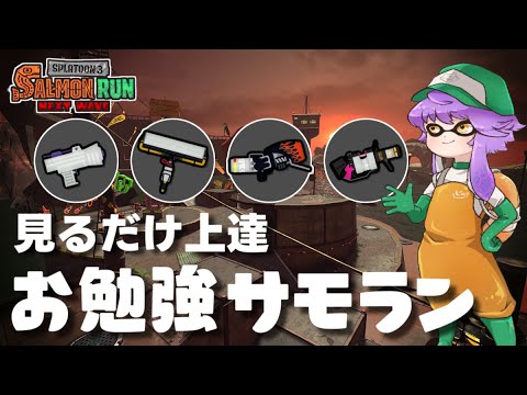 見るだけ上達"お勉強ｻﾓﾗﾝ"！２日目アラマキ砦カンスト編【スプラトゥーン3/サーモンランNW】