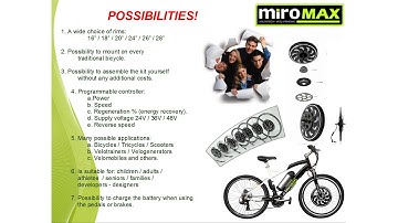 Electric Bycicle with Magic Pie 4 and Magic Pie 3 Technical feature presentation.