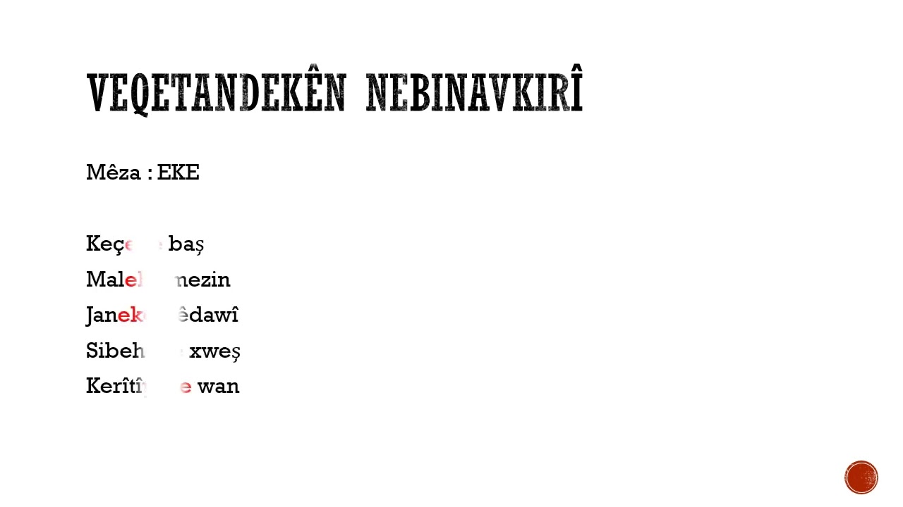 Dersa çaran ya zimanê Kurdî 4 veqetandek #kurdî #kurdish #kurdishlearning