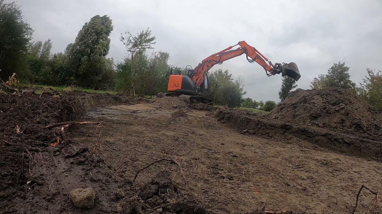 Wegcunet Uitgraven Met Leica 3D GPS