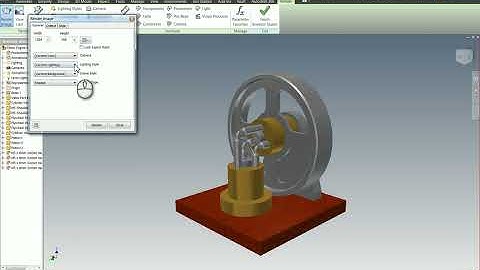 Creating Rendered Images on Autodesk Inventor