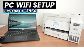 Epson ET-3850 : How to Wifi Setup With PC Windows Computer