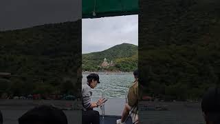 Zhinvali Reservoir. Ananuri Fortress Church