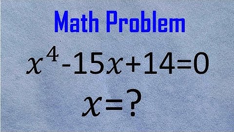 𝗖𝗮𝗻 𝗦𝗼𝗹𝘃𝗲 𝗧𝗵𝗶𝘀! | 𝗦𝗼𝗹𝘃𝗲 𝘅⁴ – 𝟭𝟱𝘅 + 𝟭𝟰 = 𝟬 | 𝗣𝗼𝘄𝗲𝗿𝗳𝘂𝗹 𝗠𝗮𝘁𝗵 𝗧𝗿𝗶𝗰𝗸