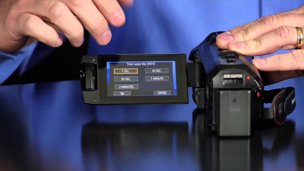 Panasonic Camcorder - Time Lapse Feature - YouTube