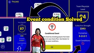 Event condition apply Problem solution || Make your favorite Team || efootball 23
