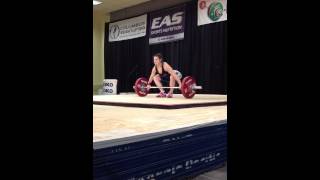 2012 USA Weightlifting National Championships- Gwen Sisto 1st attempt snatch