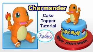 Pokemon: Charmander Cake Topper / Cómo hacer a Charmander para tortas