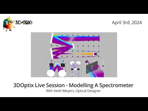 3DOptix Live Session - Modelling a Spectrometer - video from 3DOptix