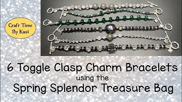 6 Bracelets using the April 2022 Spring Splendor Treasure Bag