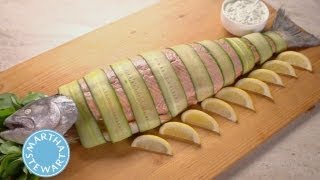 Presenting Poached Whole Salmon ⎢ Martha Stewart's Cooking School